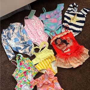 SOLD Colorful Toddler 2T swimsuit bundle